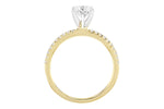 Allison Kaufman Diamond Engagement Ring Semi-Mount in 14K Yellow Gold, 0.16 ctw (L7615), alternate view