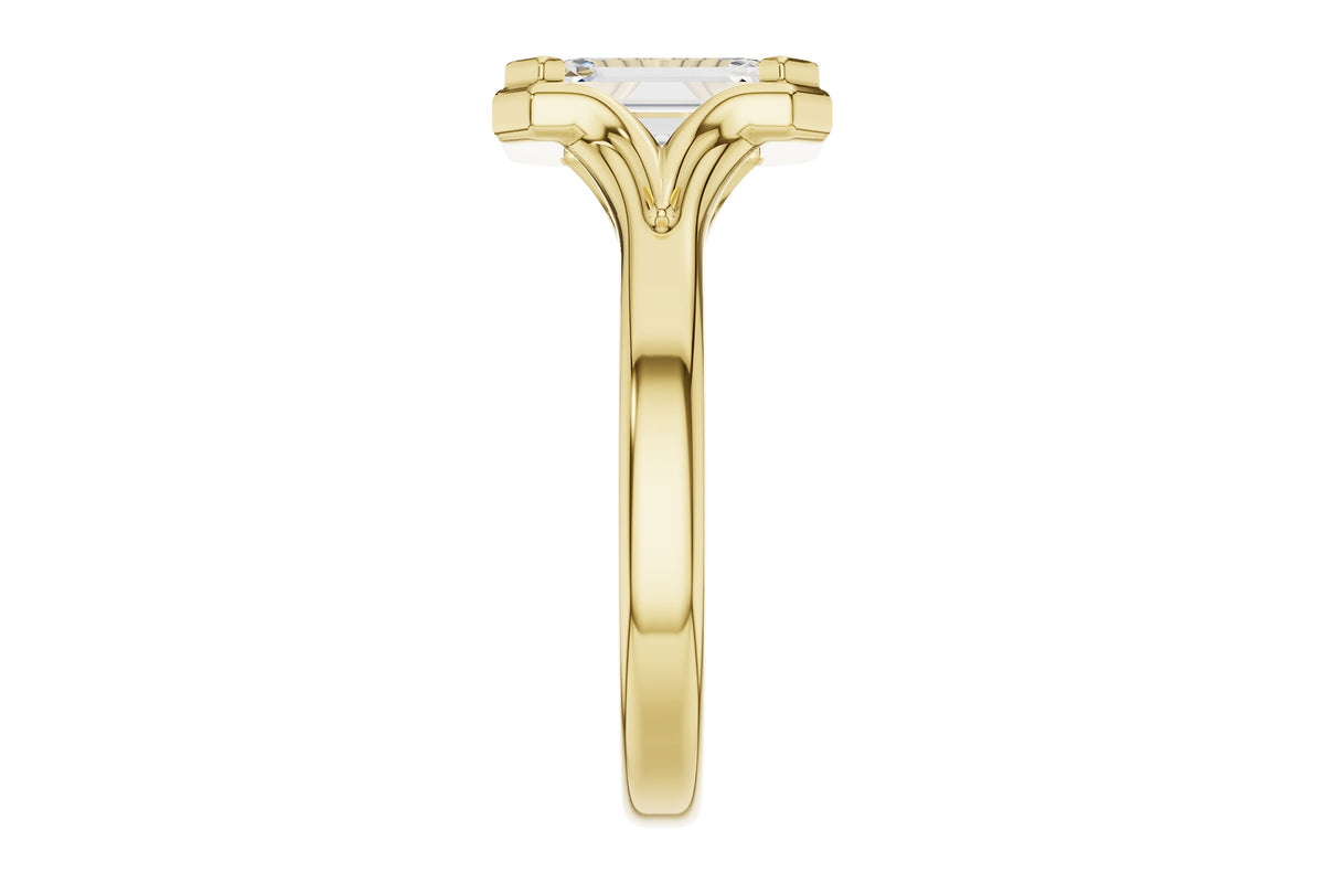 Allison Kaufman Engagement Ring Semi-Mount in 14K Yellow Gold (L7927), alternate view