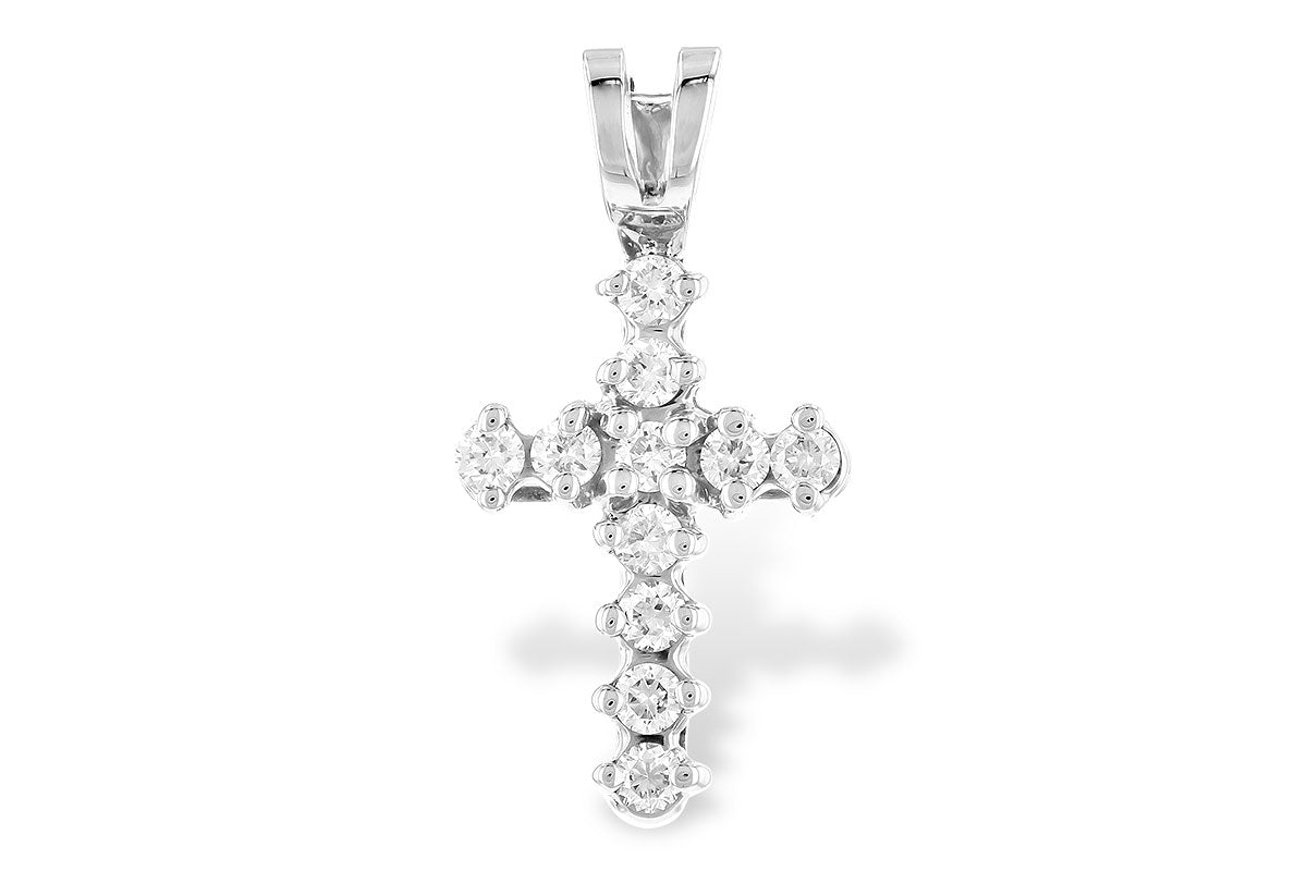 Allison Kaufman Diamond Pendant in 14K White Gold, 0.11 ctw (P6440)