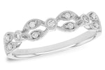 Allison Kaufman Diamond Wedding Band in 14K White Gold, 0.13 ctw (W1907)
