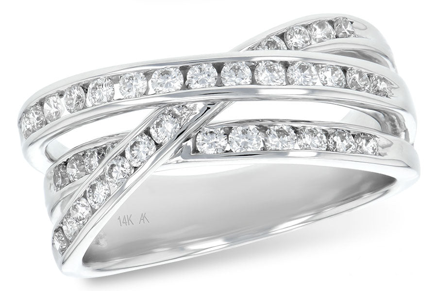 Allison Kaufman Diamond Anniversary Band in 14K White Gold, 0.77 ctw