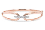 Allison Kaufman Diamond Bangle Bracelet in 14K Rose Gold, 0.50 ctw (B1310)