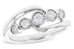 Allison Kaufman Diamond Ring in 14K White Gold, 0.21 ctw