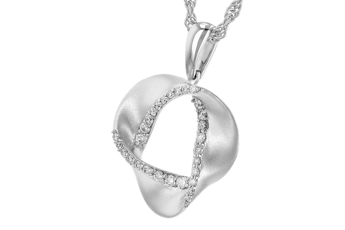 Allison Kaufman Diamond Necklace in 14K White Gold, 0.20 ctw (N8340), alternate view
