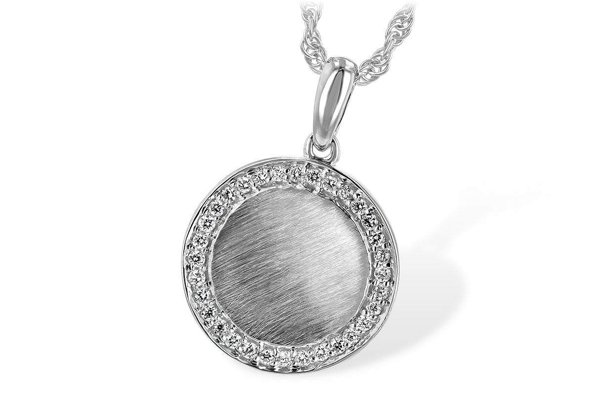 Allison Kaufman Diamond Necklace in 14K White Gold, 0.12 ctw