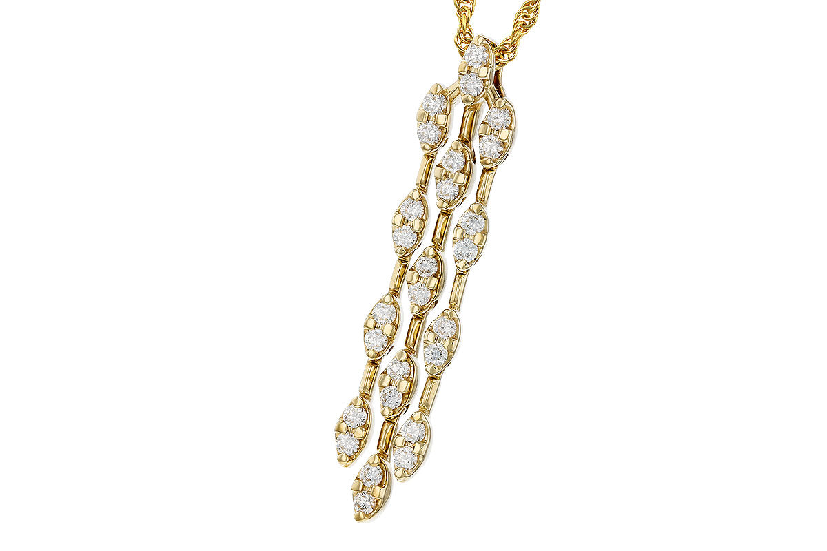 Allison Kaufman Diamond Necklace in 14K Yellow Gold, 0.48 ctw, alternate view