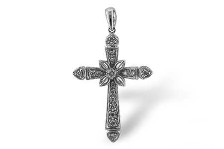 Allison Kaufman Diamond Pendant in 14K White Gold, 0.18 ctw
