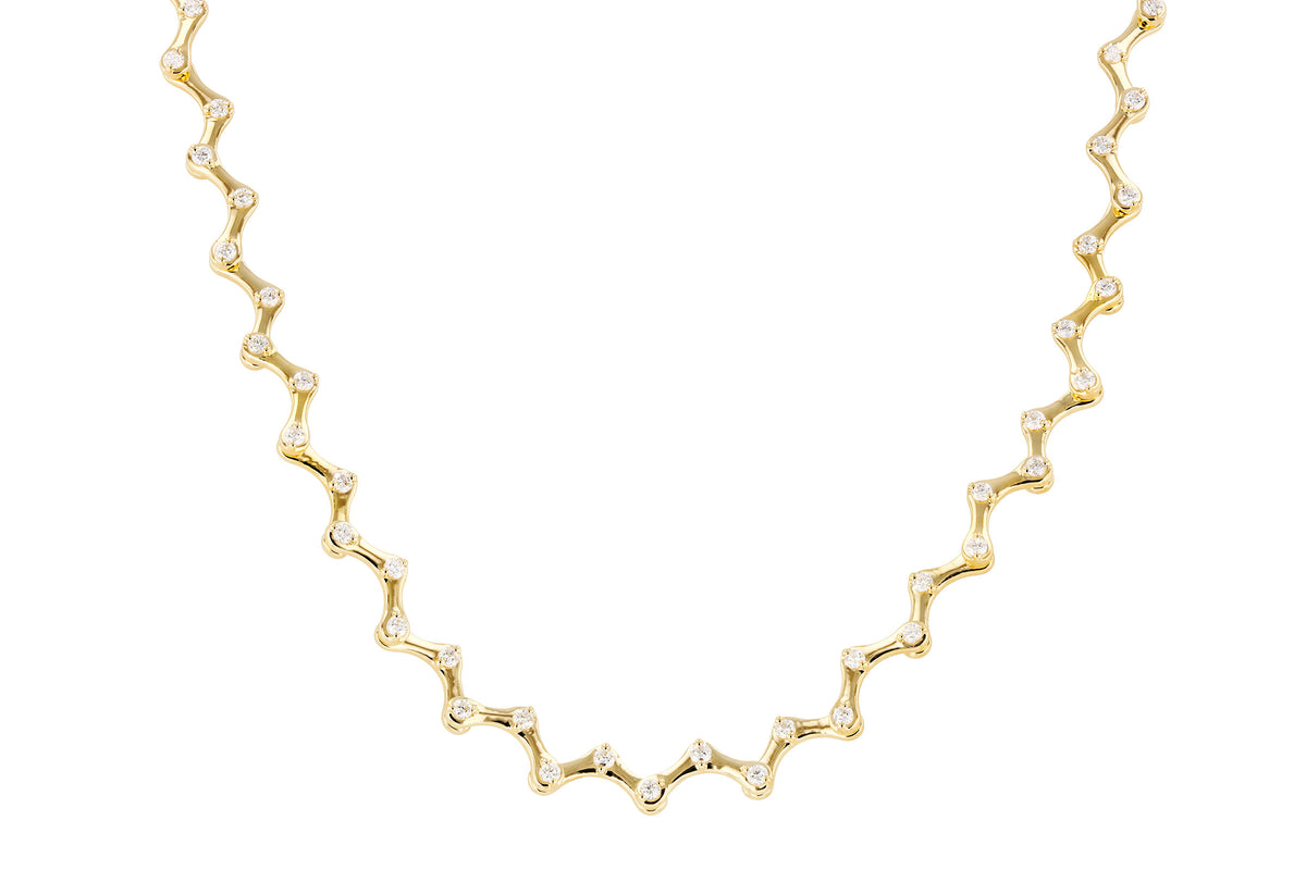 Allison Kaufman Diamond Necklace in 14K Yellow Gold, 1.00 ctw (N8819)