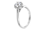 Allison Kaufman Diamond Engagement Ring Semi-Mount in 14K White Gold, 0.19 ctw (LR113-19), alternate view