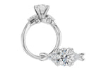 Allison Kaufman Diamond Engagement Ring Semi-Mount in 14K White Gold, 0.25 ctw (L7952), alternate view