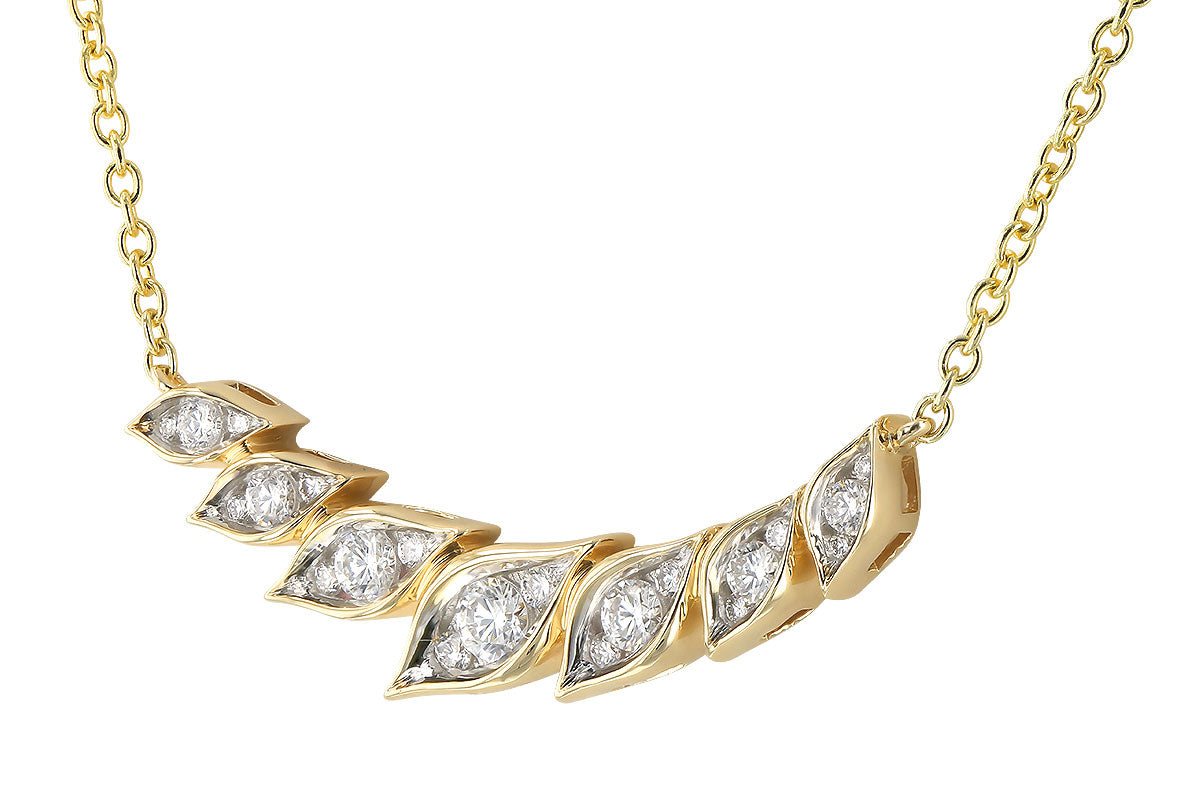 Allison Kaufman Diamond Necklace in 14K Yellow Gold, 0.36 ctw (N8539), alternate view