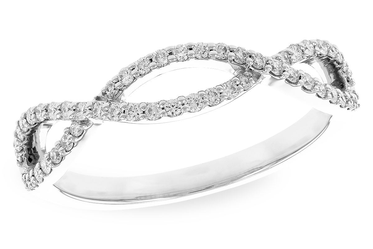 Allison Kaufman Diamond Wedding Band in 14K White Gold, 0.25 ctw (W2550)