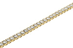 Allison Kaufman Fancy-Cut Diamond Bracelet in 14K Yellow Gold, 8.05 ctw, alternate view
