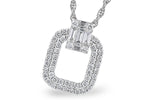 Allison Kaufman Diamond Necklace in 14K White Gold, 0.72 ctw (N8272)