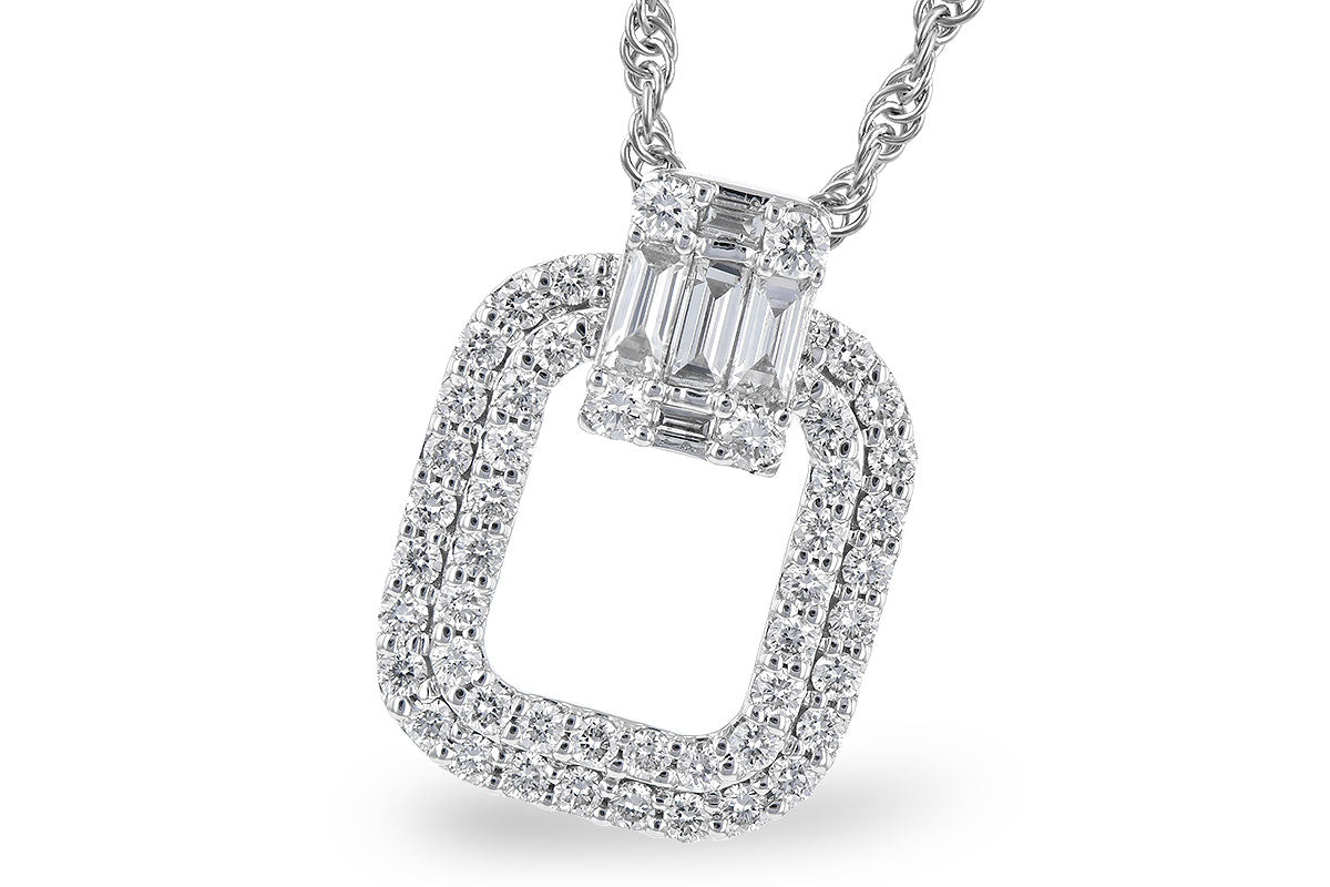 Allison Kaufman Diamond Necklace in 14K White Gold, 0.72 ctw (N8272)