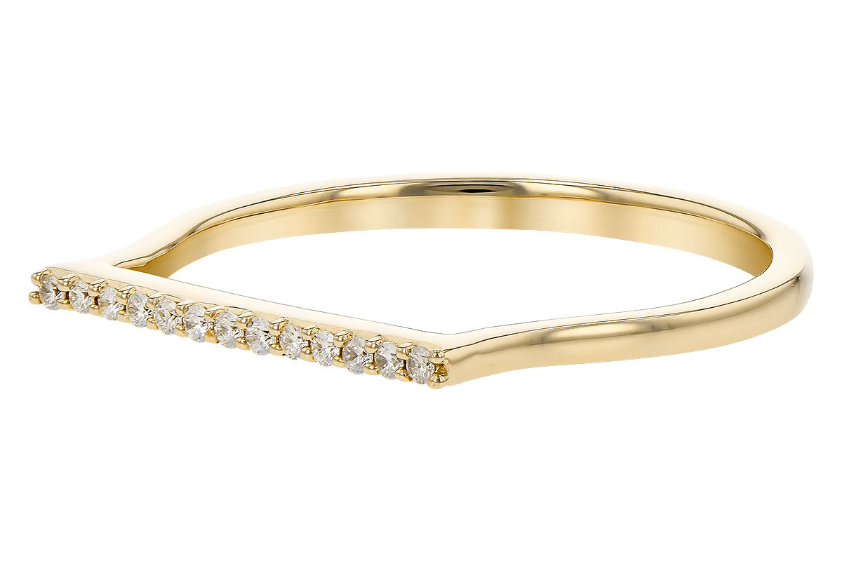 Allison Kaufman Diamond Ring in 14K Yellow Gold, 0.06 ctw, alternate view
