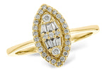 Allison Kaufman Diamond Ring in 14K Yellow Gold, 0.25 ctw (D5848)