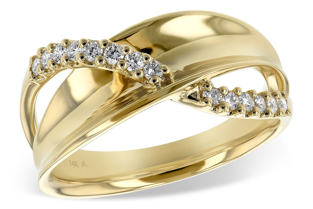 Allison Kaufman Diamond Wedding Band in 14K Yellow Gold, 0.21 ctw (W2025)