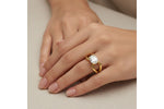 Allison Kaufman Diamond Engagement Ring Semi-Mount in 14K Yellow Gold, 0.08 ctw (L7929), alternate view