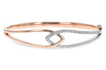 Allison Kaufman Diamond Bangle Bracelet in 14K Yellow & White Gold, 0.50 ctw (B1255)