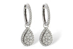 Allison Kaufman Diamond Earrings in 14K White Gold, 0.97 ctw (E1721)