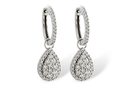 Allison Kaufman Diamond Earrings in 14K White Gold, 0.97 ctw (E1721)