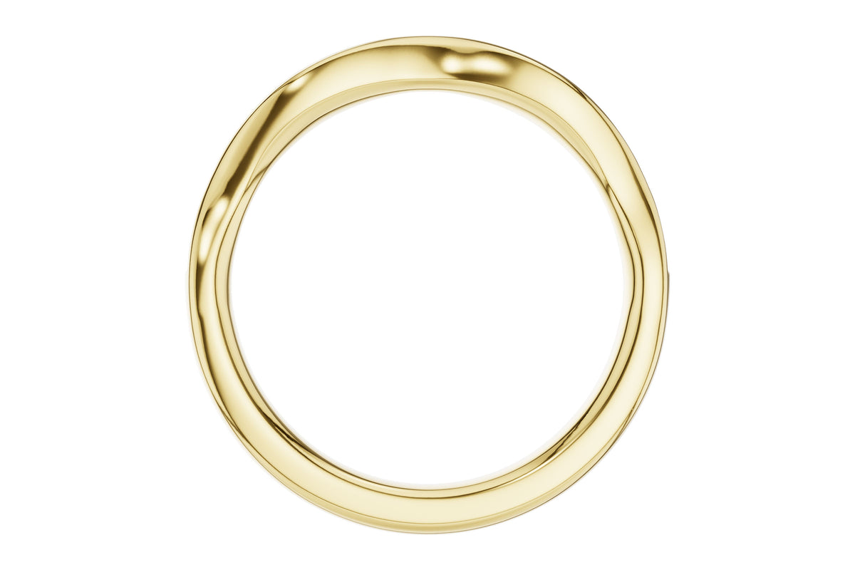 Allison Kaufman Diamond Wedding Band in 14K Yellow Gold, 0.12 ctw (W2711), alternate view
