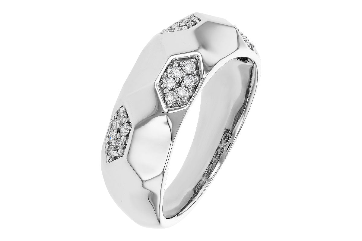 Allison Kaufman Diamond Ring in 14K White Gold, 0.18 ctw, alternate view