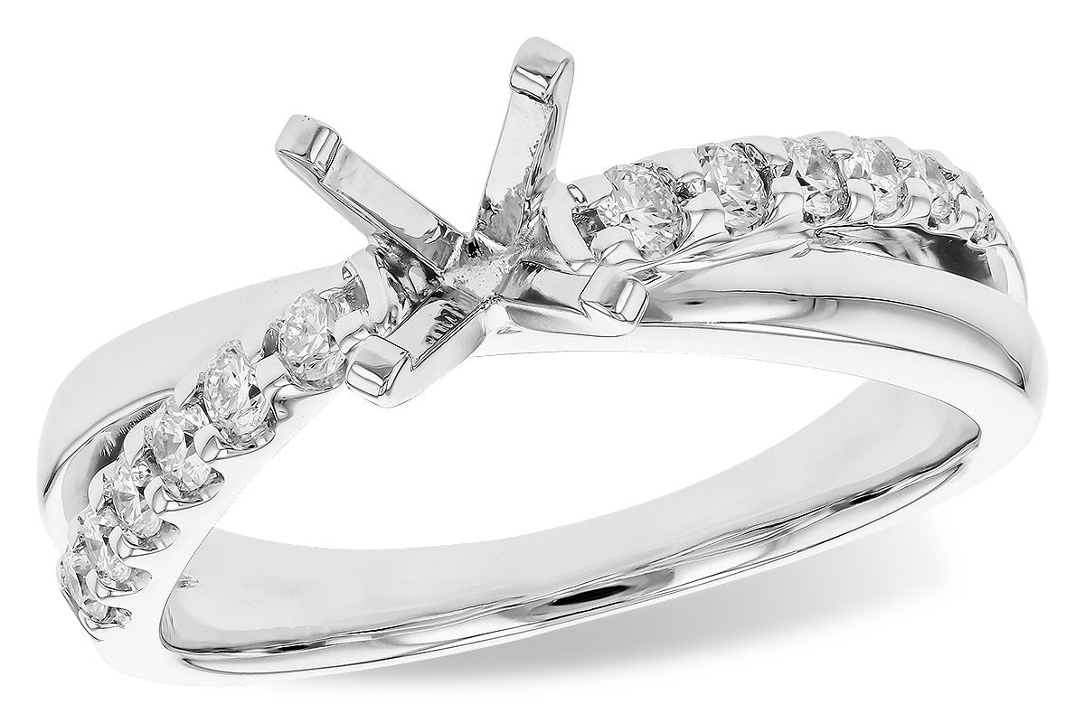Allison Kaufman Diamond Wedding Band in 14K White Gold, 0.32 ctw (L7833)
