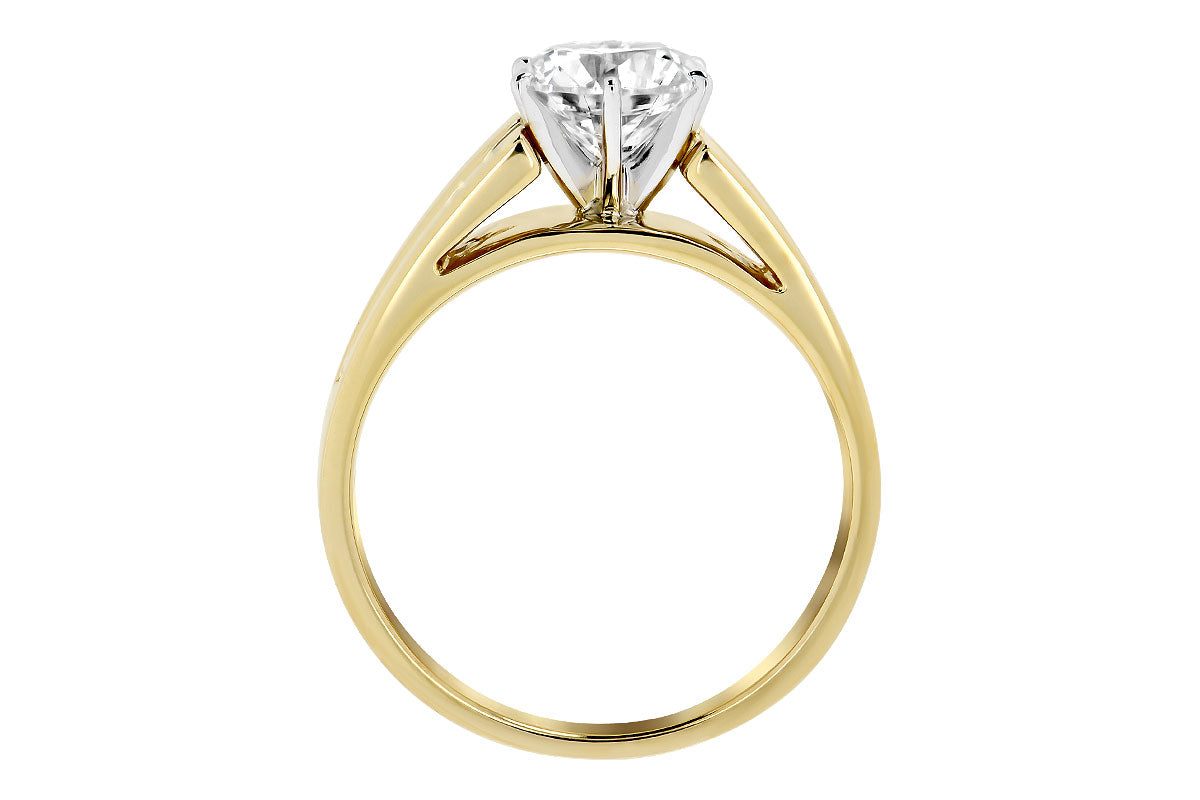 Allison Kaufman Diamond Engagement Ring Semi-Mount in 14K Yellow Gold, 0.33 ctw (L7235), alternate view