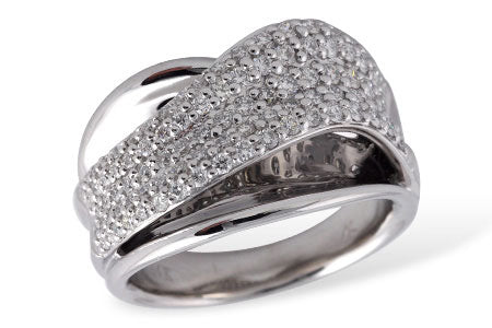 Allison Kaufman Diamond Wedding Band in 14K White Gold, 0.90 ctw
