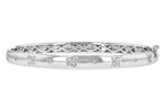 Allison Kaufman Diamond Bangle Bracelet in 14K White Gold, 0.23 ctw
