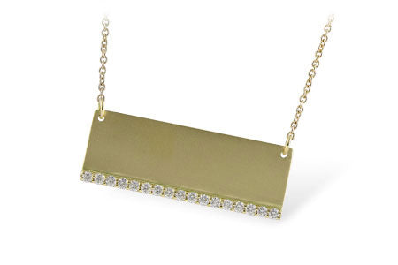 Allison Kaufman Diamond Necklace in 14K Yellow Gold, 0.27 ctw (N7834)