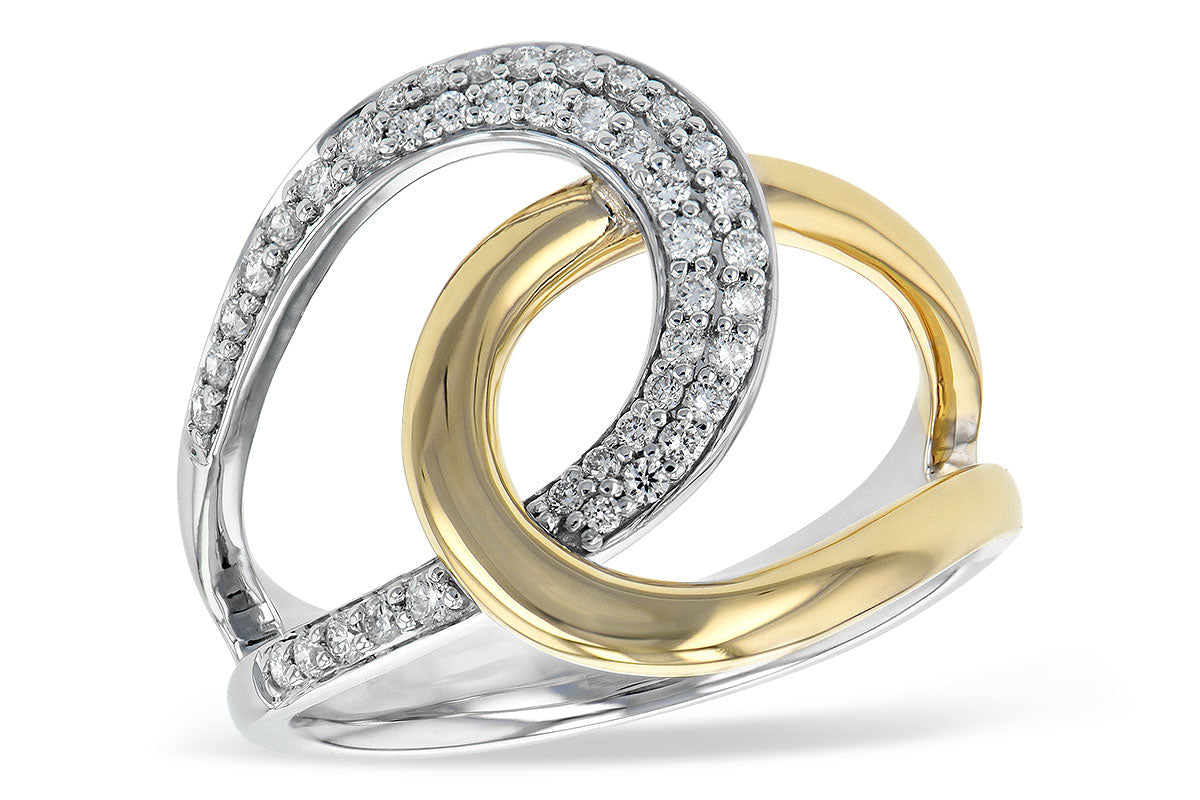 Allison Kaufman Diamond Ring in 14K Two-Tone Gold, 0.25 ctw
