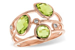 Allison Kaufman Peridot & Diamond Ring in 14K Rose Gold, 2.50 ctw