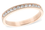 Allison Kaufman Diamond Wedding Band in 14K Rose Gold, 0.25 ctw (WR829-25)