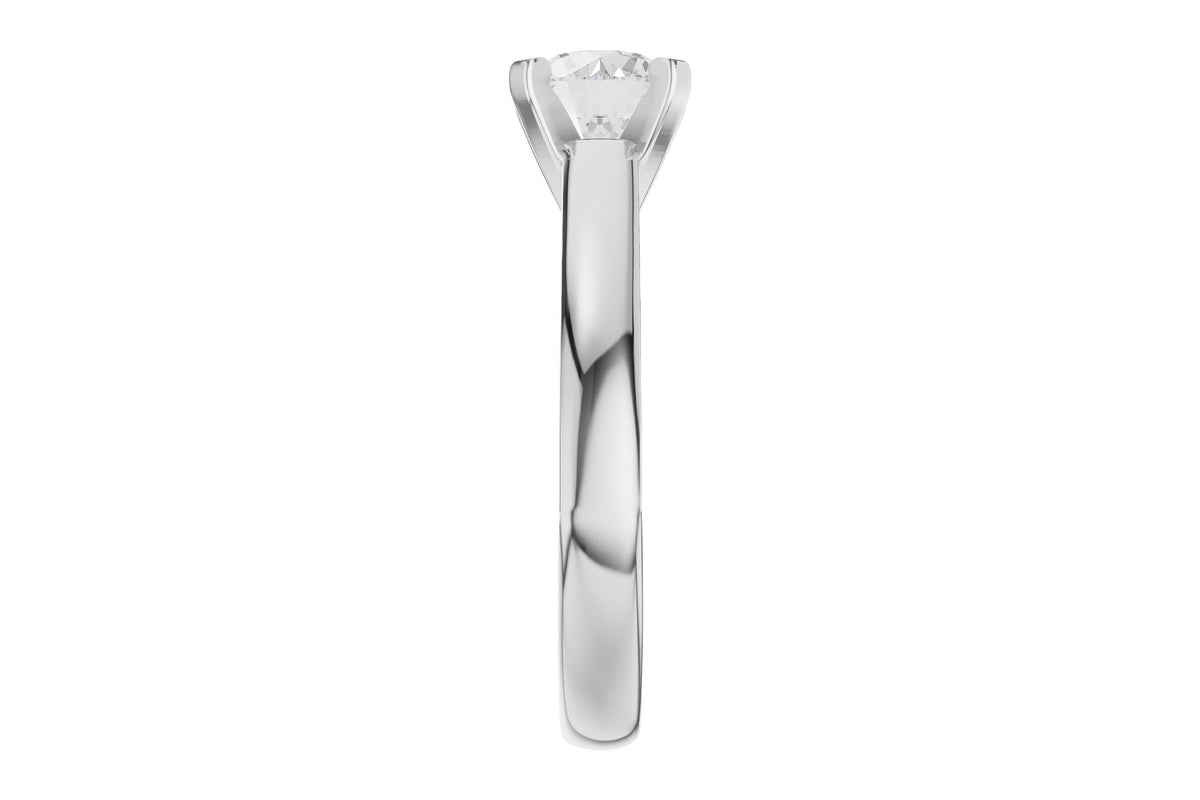 Allison Kaufman Diamond Engagement Ring Semi-Mount in 14K White Gold, 0.28 ctw, alternate view