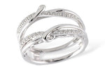 Allison Kaufman Diamond Ring Guard in 14K White Gold, 0.23 ctw (W2063)