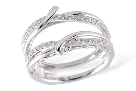 Allison Kaufman Diamond Ring Guard in 14K White Gold, 0.23 ctw (W2063)