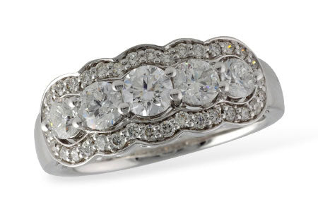 Allison Kaufman Diamond Wedding Band in 14K White Gold, 1.33 ctw