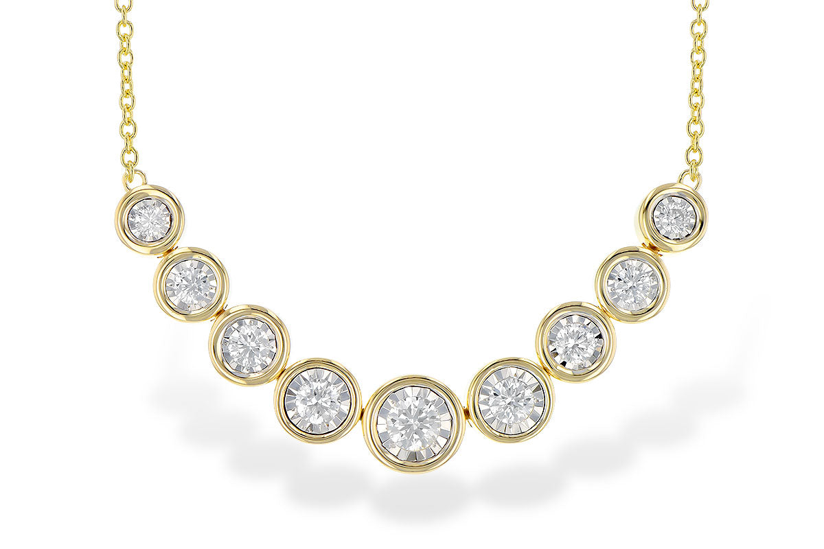 Allison Kaufman Diamond Necklace in 14K Yellow Gold, 1.00 ctw (N8240)
