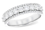 Allison Kaufman Diamond Wedding Band in 14K White Gold, 1.00 ctw (W2487)