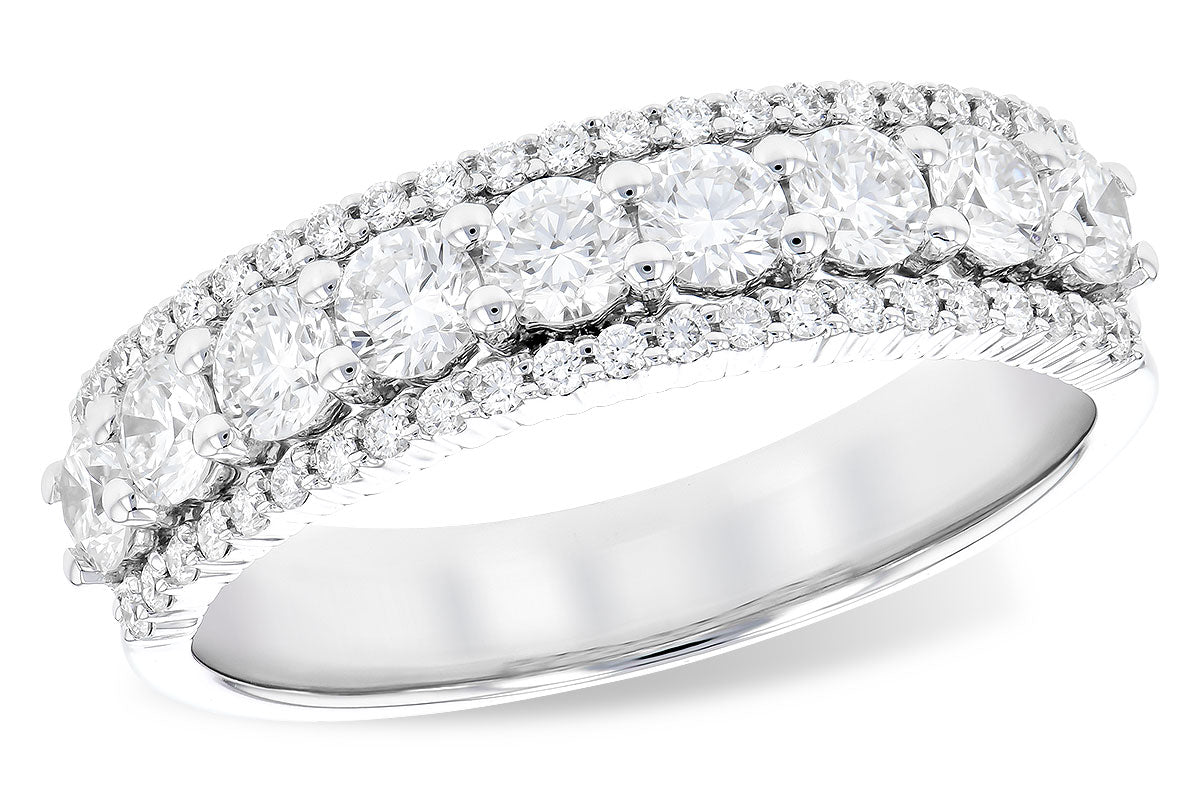 Allison Kaufman Diamond Wedding Band in 14K White Gold, 1.00 ctw (W2487)
