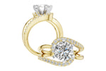 Allison Kaufman Diamond Engagement Ring Semi-Mount in 14K Yellow Gold, 0.35 ctw, alternate view