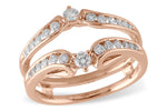 Allison Kaufman Diamond Ring Guard in 14K Rose Gold, 0.46 ctw