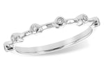 Allison Kaufman Diamond Wedding Band in 14K White Gold, 0.05 ctw (W2387)