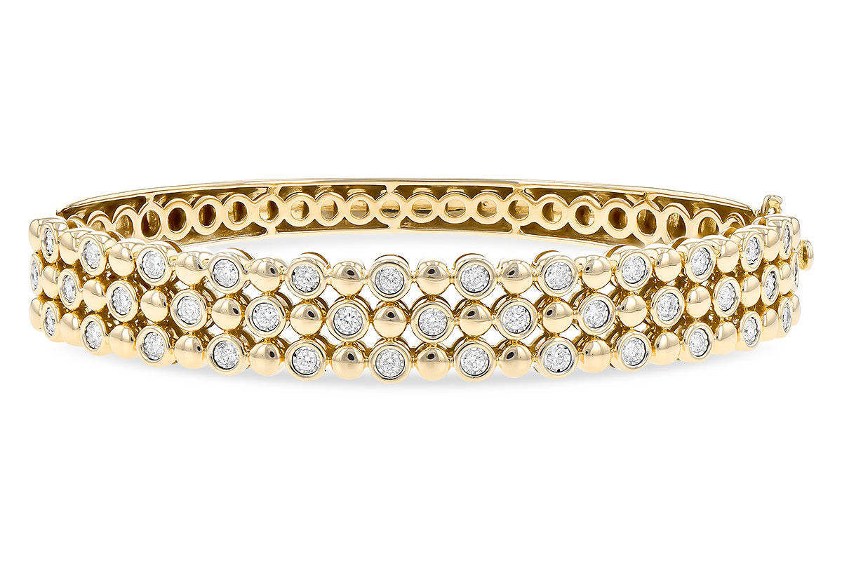 Allison Kaufman Diamond Bangle Bracelet in 14K Yellow Gold, 0.75 ctw (B1302)