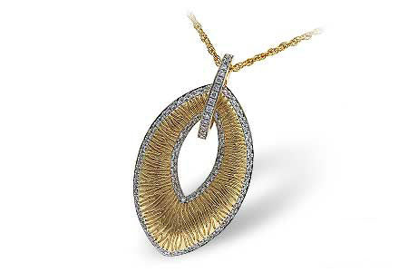 Allison Kaufman Diamond Necklace in 14K Yellow Gold, 0.39 ctw