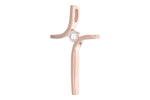 Allison Kaufman Diamond Pendant in 14K Rose Gold, 0.07 ctw, alternate view