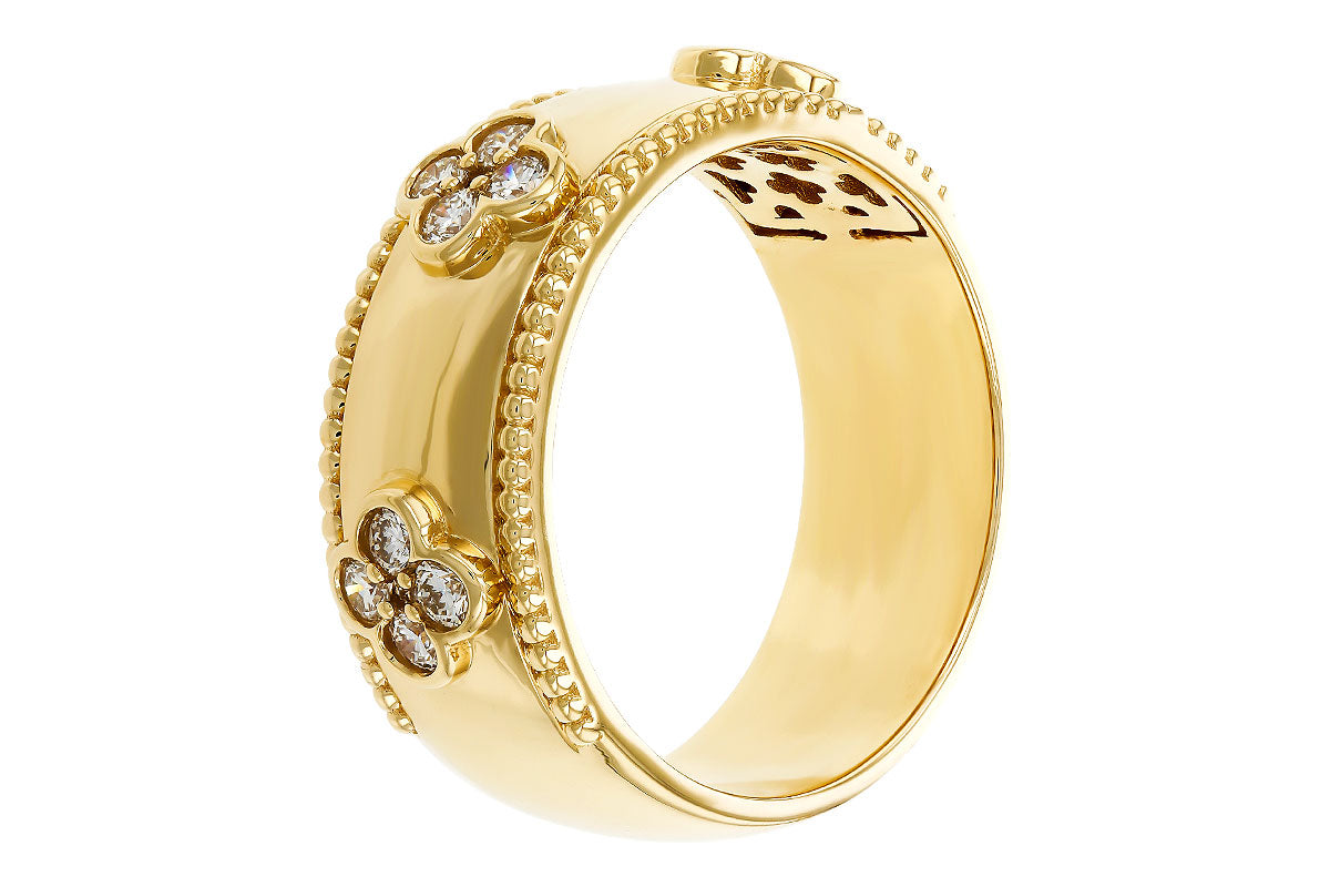 Allison Kaufman Diamond Wedding Band in 14K Yellow Gold, 0.35 ctw (W2676), alternate view